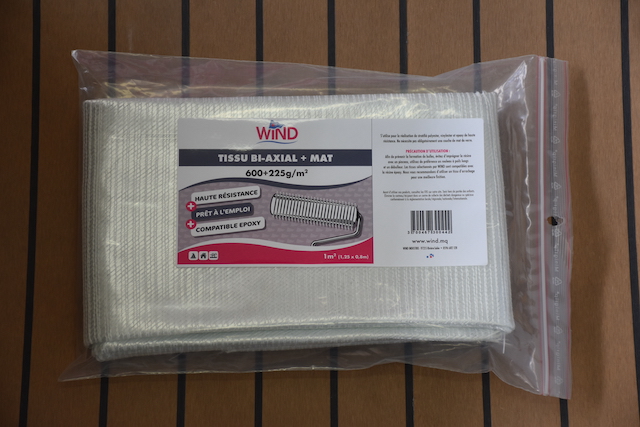 Tissu Biaxial+Mat 600+225g/m² - (1m²)