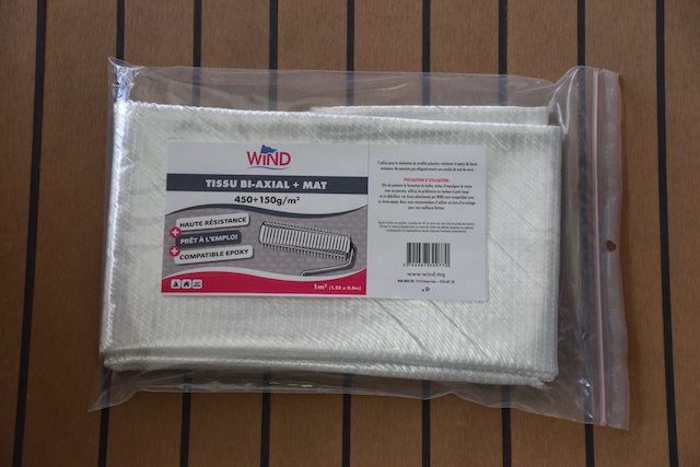 Tissu Biaxial+Mat 450+150g/m² - (1m²)