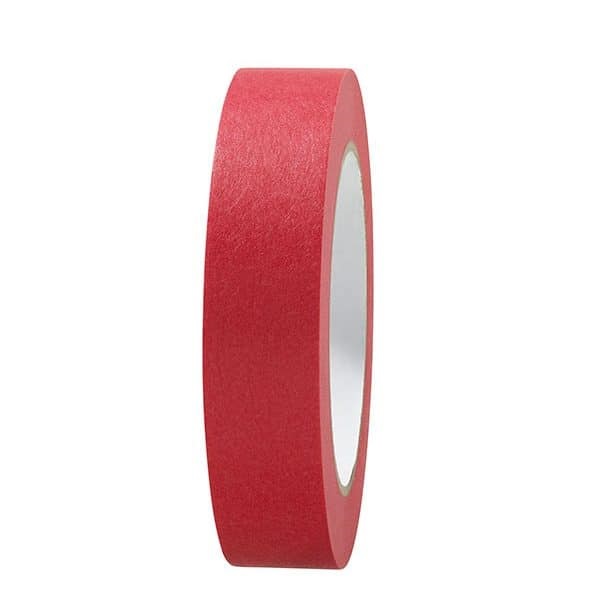 Adhesif Masquage papier Rouge 25mm x 50m