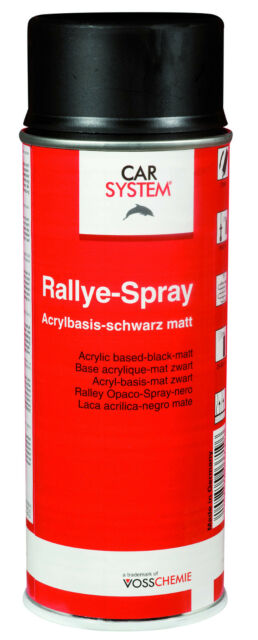 Spray CARSYSTEM Noir mat - 500ml