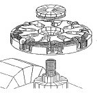 Tête complete (14mm) pour Rabot Brer