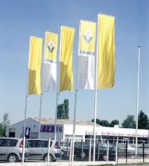 Mât. polyester - 11,80m - potence rotative - Ø140/65mm - livré avec potence et contrepoids