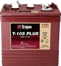 Batt. Trojan Deep Cycle T105+ 6V-225Ah (60)