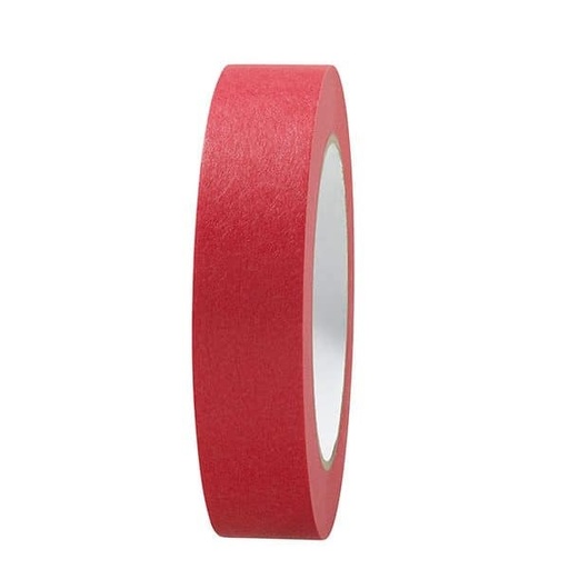 Adhesif Masquage papier Rouge 25mm x 50m