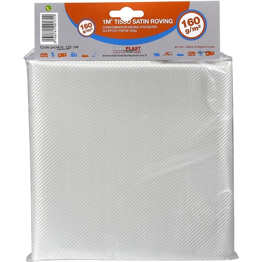 Tissu verre 160g/m² (1m²)