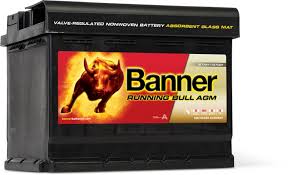 Batt. AGM Banner Start & Stop Running Bull 56001 / EK620 12V-60Ah 640A (+)d