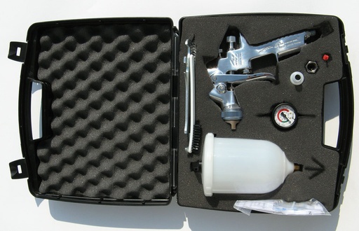 Mallette 2 pistolets WALCOM carbone HVLP Ø 1,3mm & 1,2mm