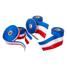 Ruban Tricolore d'inauguration L:66mm - 25m