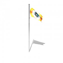 Mât. Clic-Clac Télescopique standard avec Pied Autocal (de 3,5m à 5,5m) pour pavillon 100x150cm